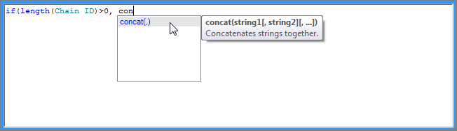 VI Calc Object use Ctrl+Space shortcut