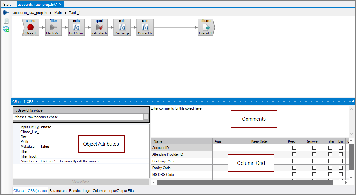 VI cBase Input Object All Panes