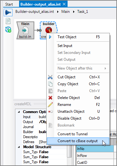 VI Convert Builder Object to cBase Object