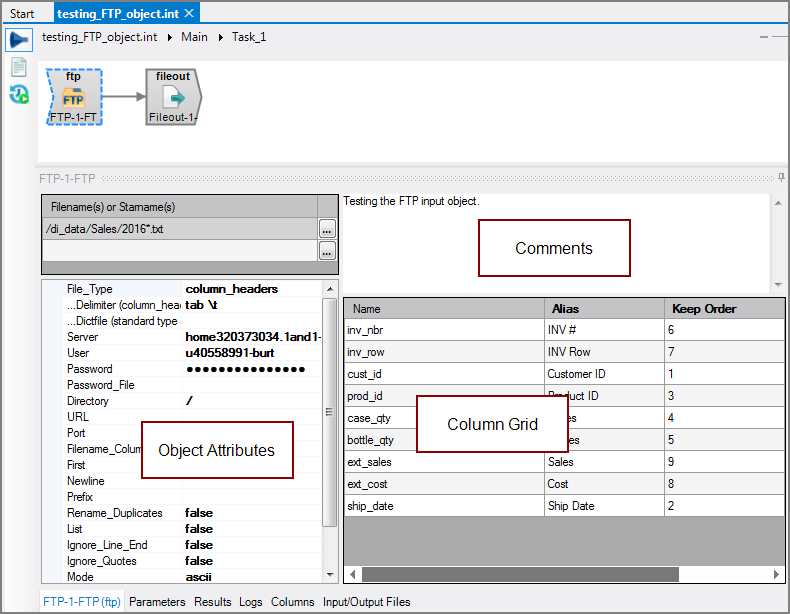 VI FTP Input Object - All Panes