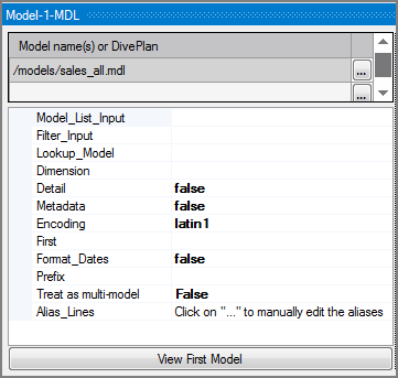 VI Mode Input Object Attributes