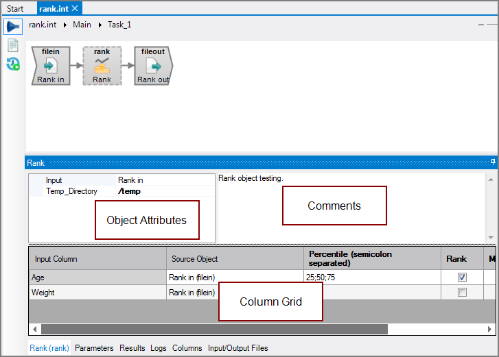 VI Rank Object all panes