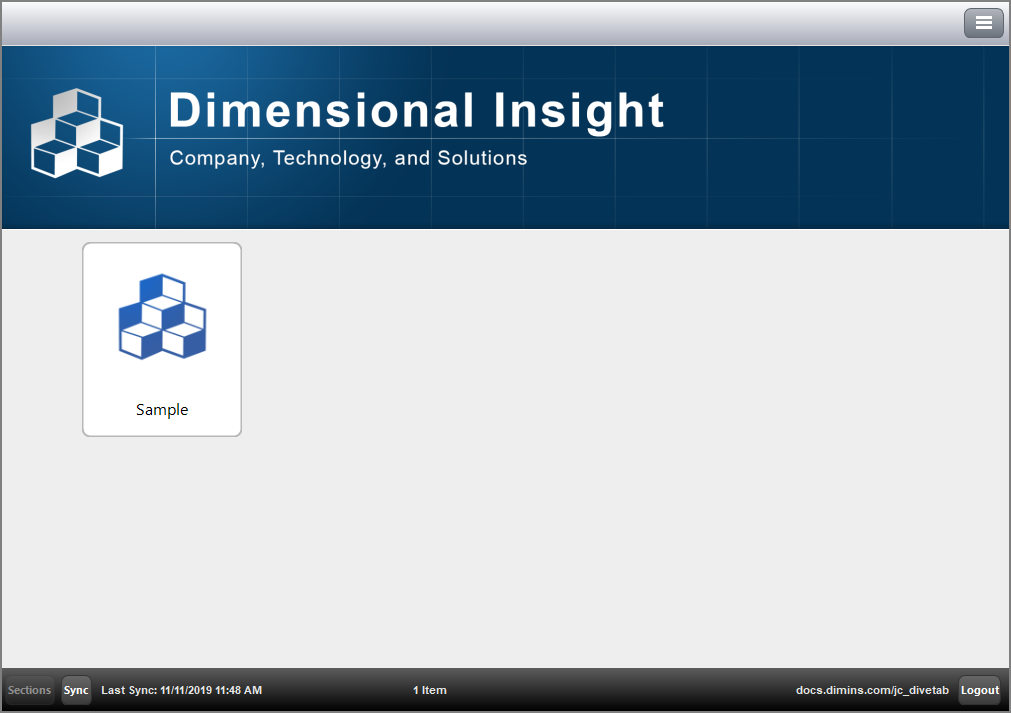 DiveTab Client View