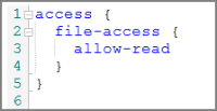 Default file-access content