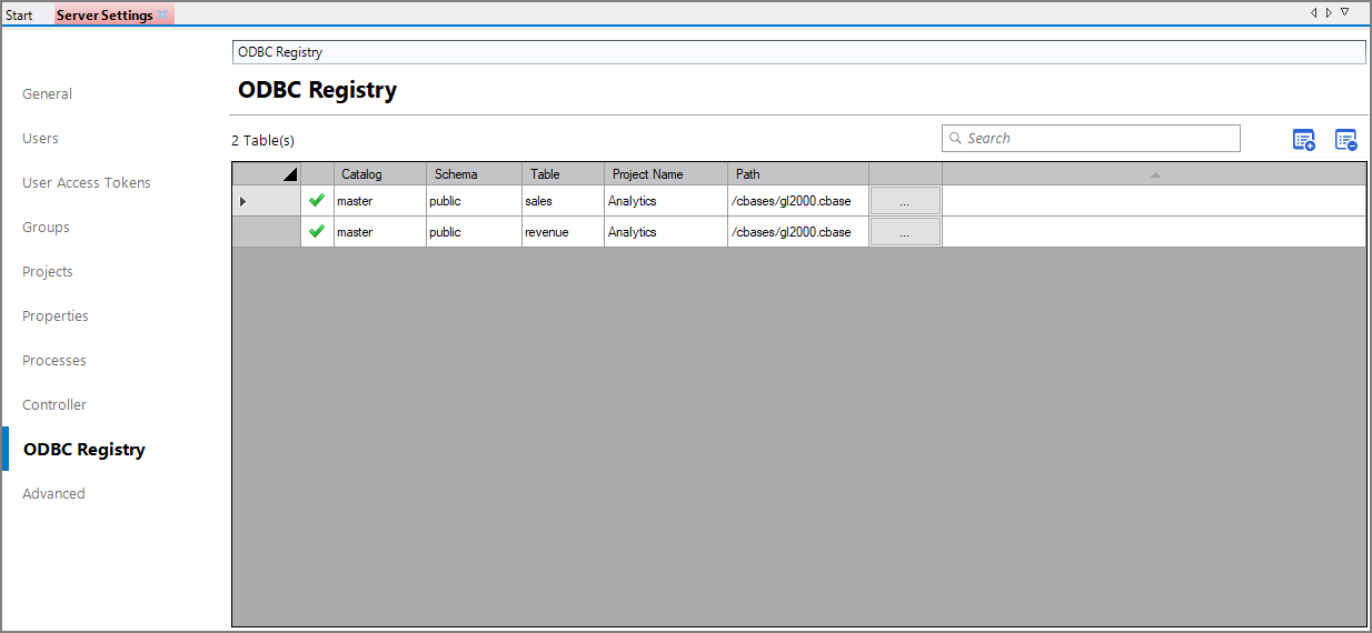 ODBC Registry GUI