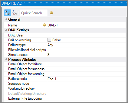 Production DIAL Node Attributes