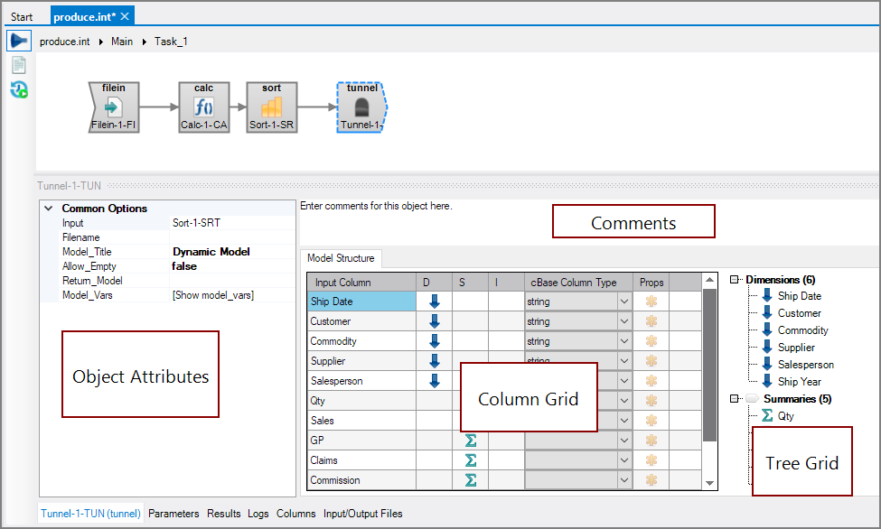 VI Tunnel Object All Panes