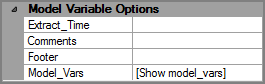 Example of Model Variable Options attributes for a VI Builder output object
