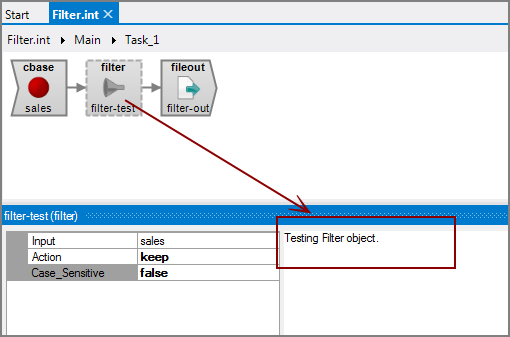VI Filter object with comments
