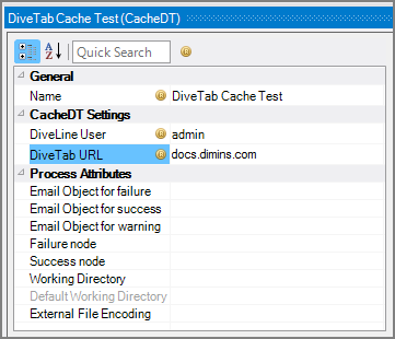 Production CacheDT Node Attributes