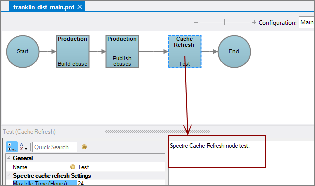 Production Cache Refresh Node with comments