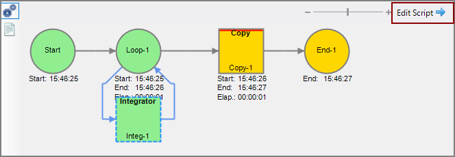 Show Results Mode with Edit Script button