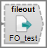 Icon for the VI Fileout output object