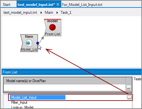 VI Model List Input accepted